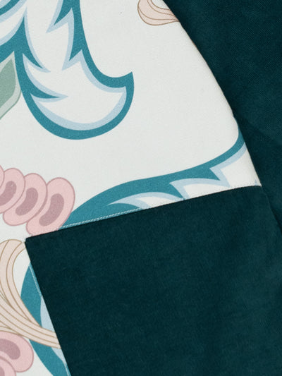 Teal Corduroy Bloom Jacket