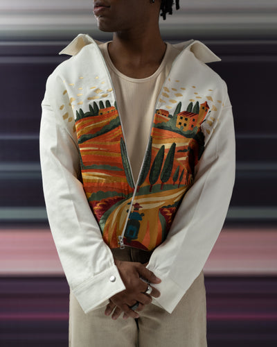 Bucolic-view Canvas jacket