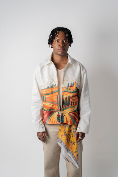 Bucolic-view Canvas jacket
