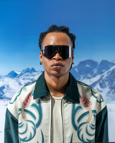 Teal Corduroy Bloom Jacket