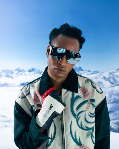 Teal Corduroy Bloom Jacket