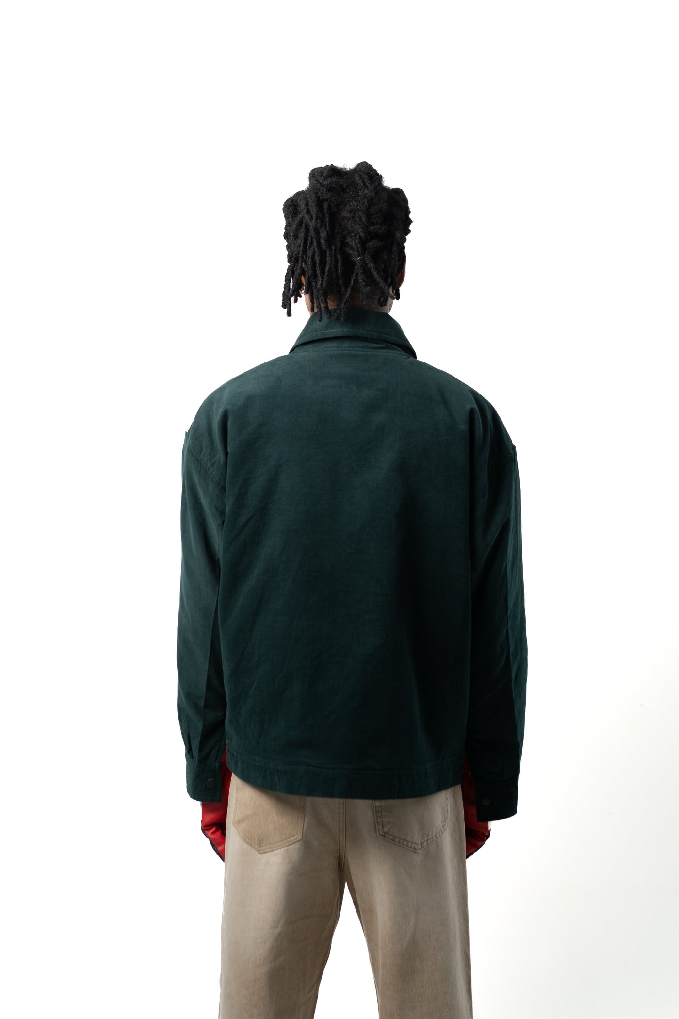 Teal Corduroy Bloom Jacket