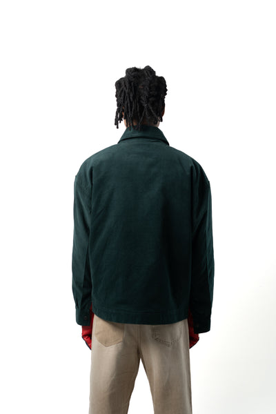 Teal Corduroy Bloom Jacket